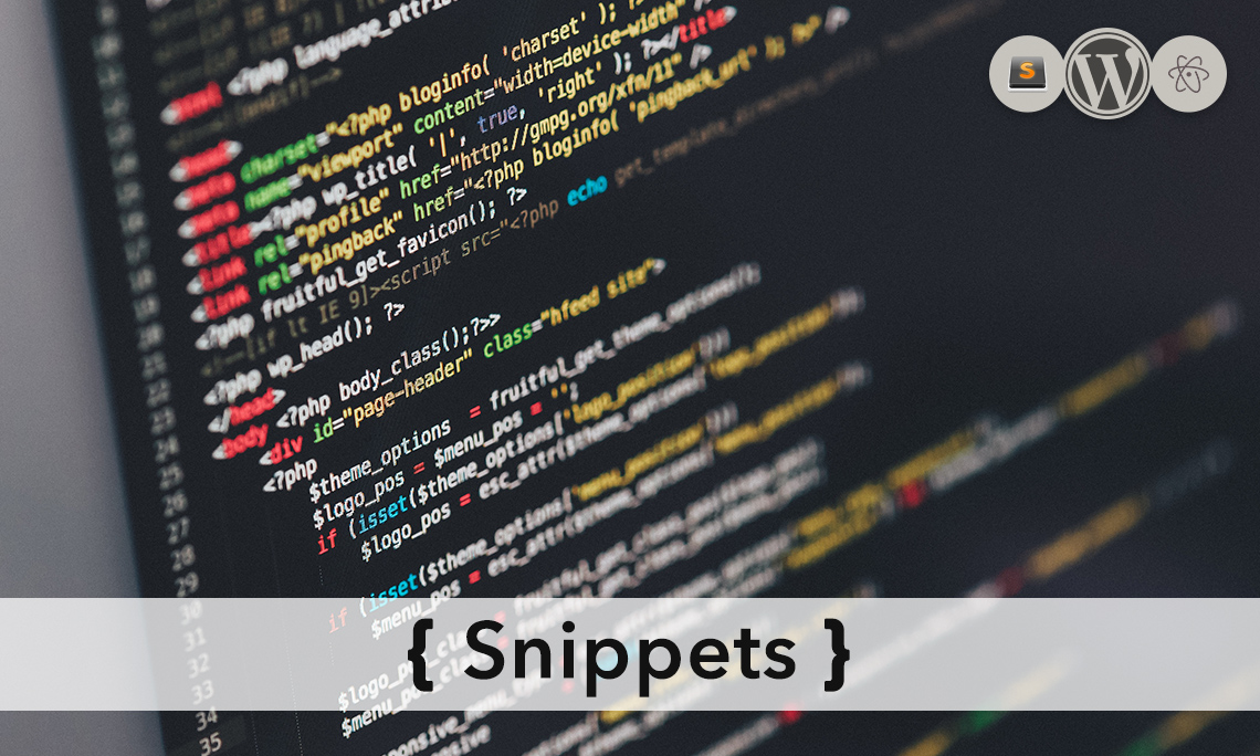 Sublime Atom Snippets For WordPress Custom Meta Boxes